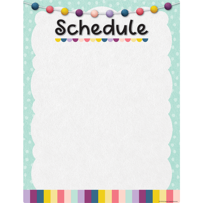 Oh Happy Day Schedule Write On Wipe Off Chart