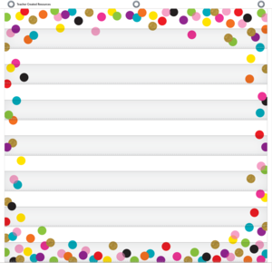 7 Pocket Confetti Pocket Chart