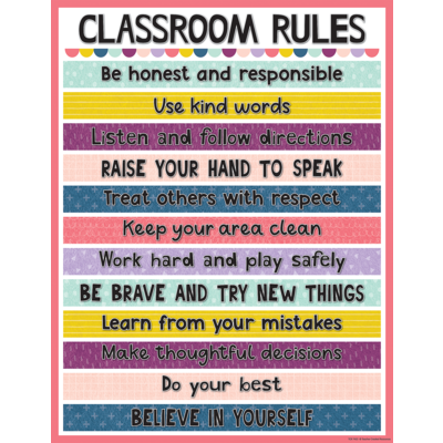 Oh Happy Day Classroom Rules Chart