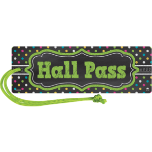 Hall Pass Magnetic Chalkboard Brights