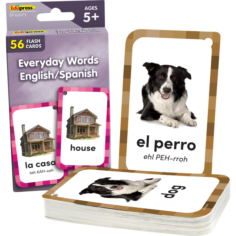 Everyday Words English/Spanish Flash Cards