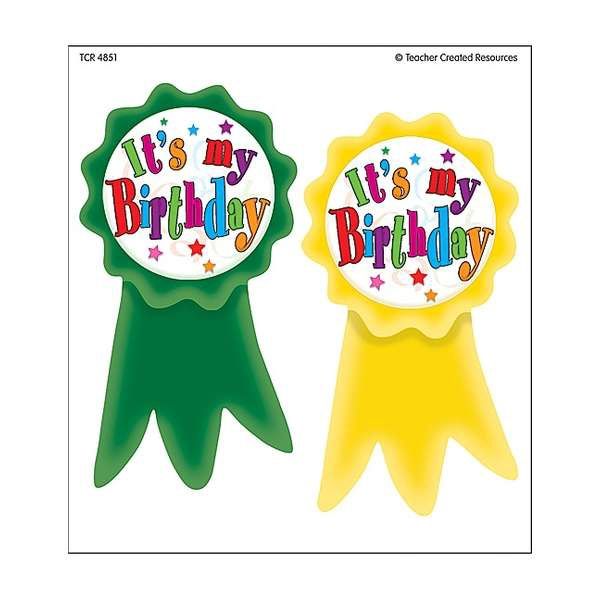 Birthday Ribbon Badges