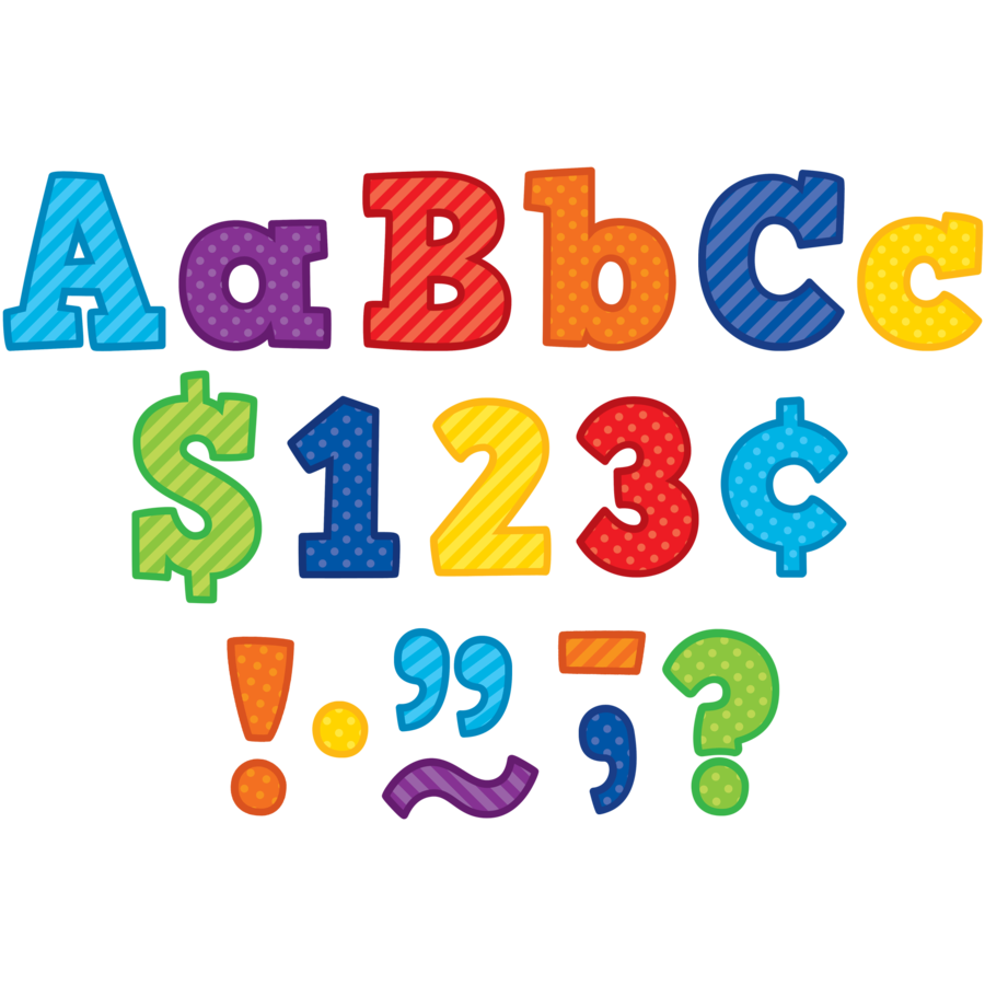 Block 3&quot; Letters Playful Patterns Combo Pack