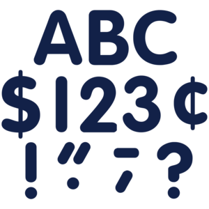 Navy Blue Classic 4&quot; Letters Uppercase Pack