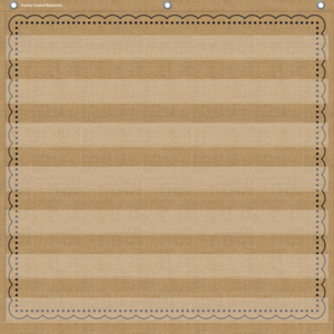 Burlap 7 Pocket Chart