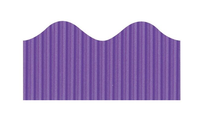 Deep Purple Corrugated Bordette Scalloped Decorative Border