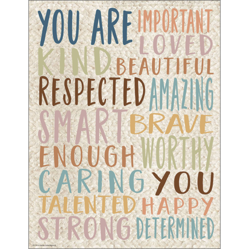 Everyone is Welcome You Are Important Chart Poster