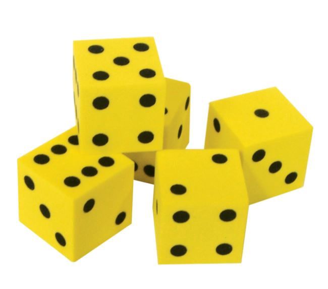 Foam Traditional Dice