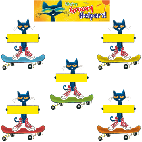 Classroom Jobs Pete the Cat Groovy Mini Bulletin Board