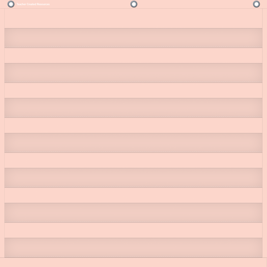Blush 7 Pocket Chart