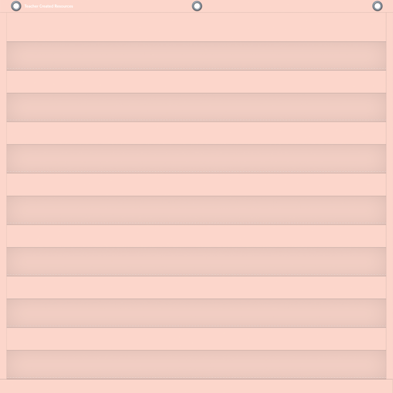 Blush 7 Pocket Chart