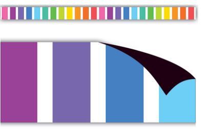 Colorful Stripes Magnetic Border