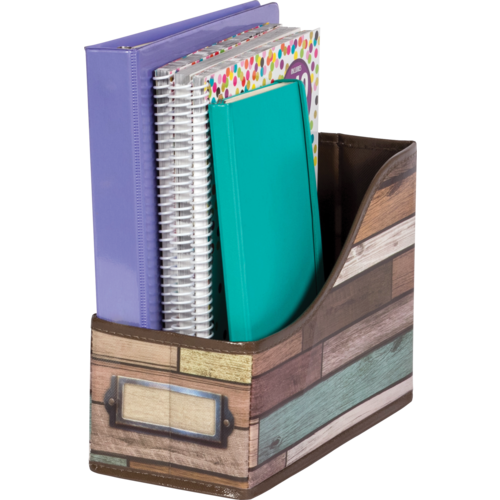Reclaimed Wood Book Bin