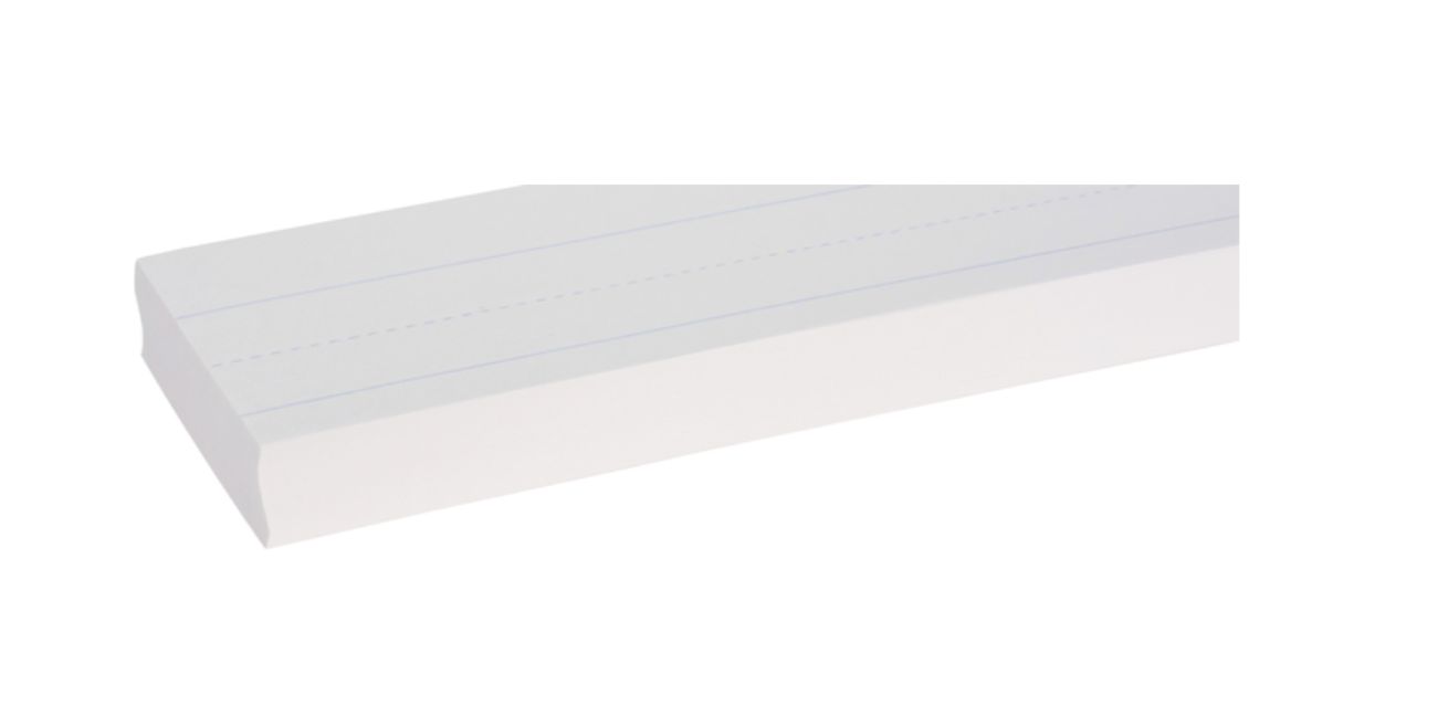 Sentence Strips, 3 x 24 Inches, White, Pack of 100