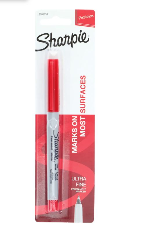 Sharpie Red Ultra Fine Permanent Marker