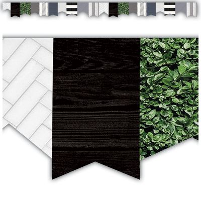 Pennants Die-Cut Border Trim Modern Farmhouse