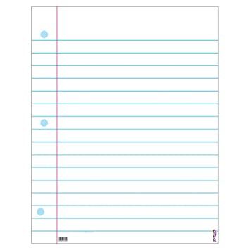 Notebook Paper Wipe Off Chart X-Large 22x28