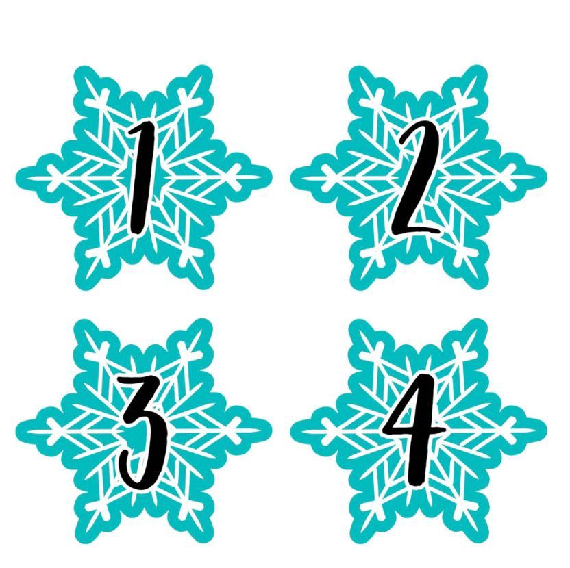 Snowflakes Calendar Days