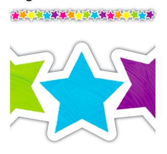 Brights 4Ever Stars Die-Cut Border Trim
