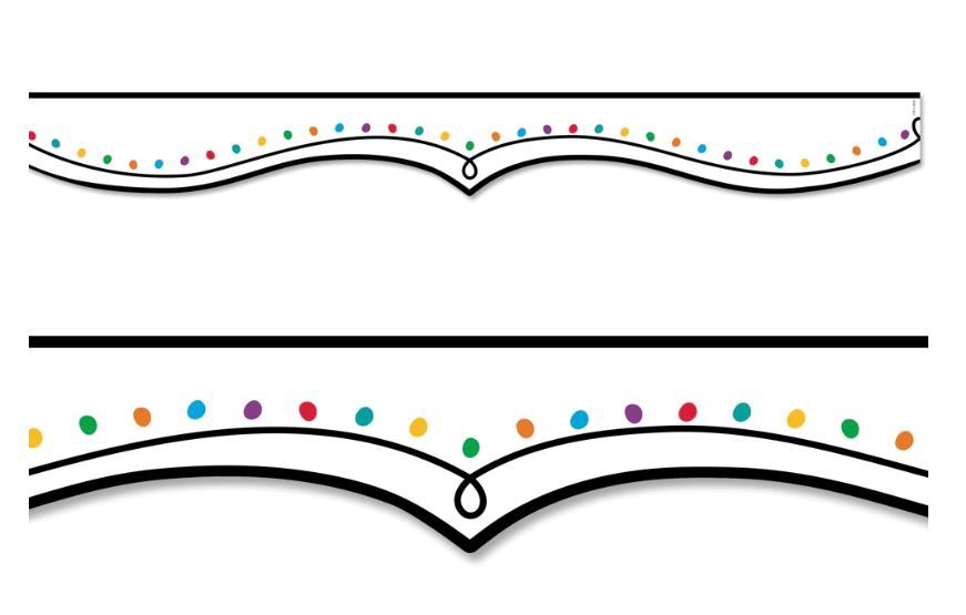 Color Dotted Swirl EZ Border