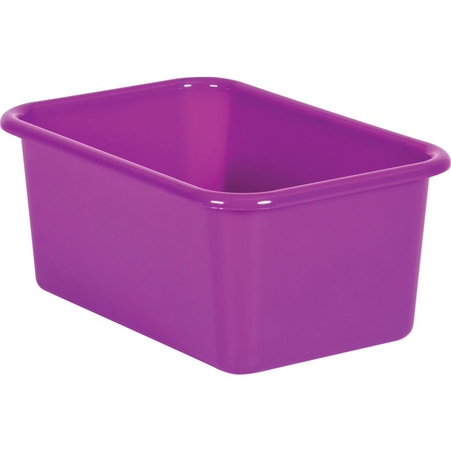 Purple Small Plastic Storage Bin