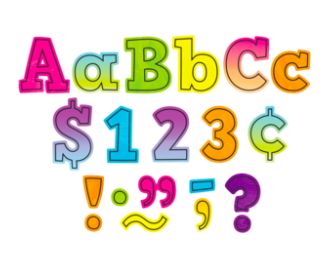 Brights 4Ever Bold Block 4&quot; Letters Combo Pack