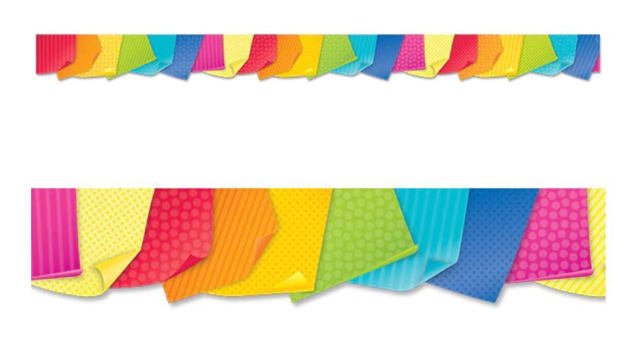 Bold &amp; Bright Sticky Notes EZ Border