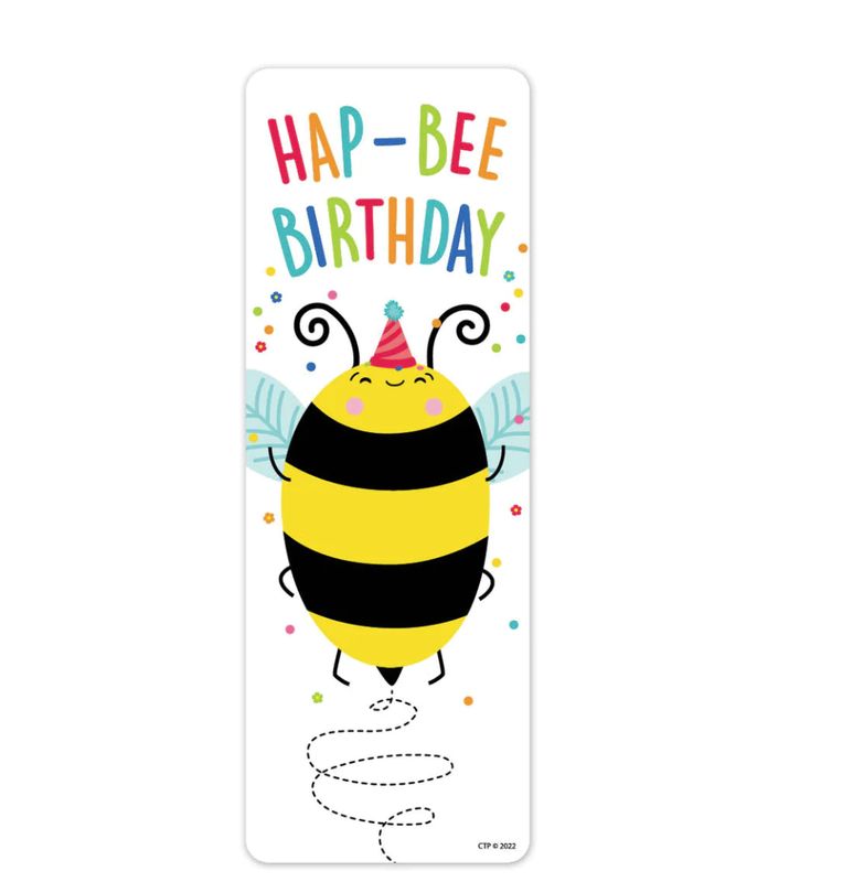 HAP-BEE Birthday Bookmarks