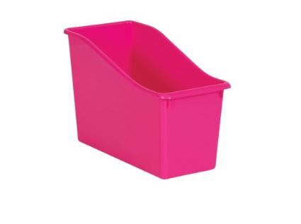 Pink Plastic Book Bin
