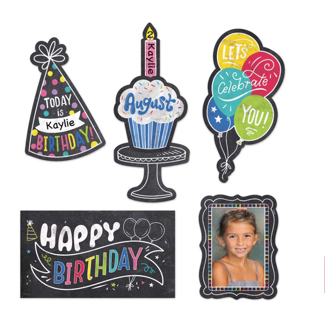 Chalk It Up! Happy Birthday Mini Bulletin Board