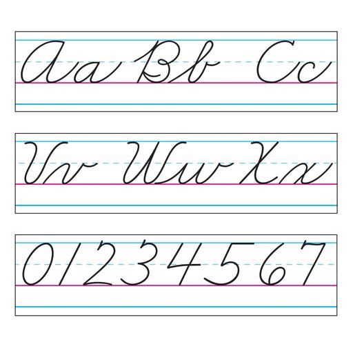Cursive Basic Alphabet Zaner Bloser BBS