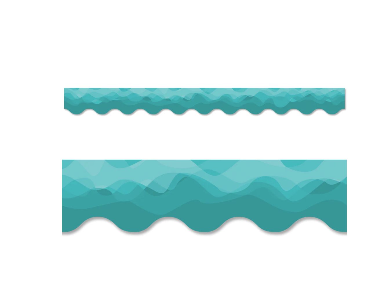 Waves of Teal EZ Border