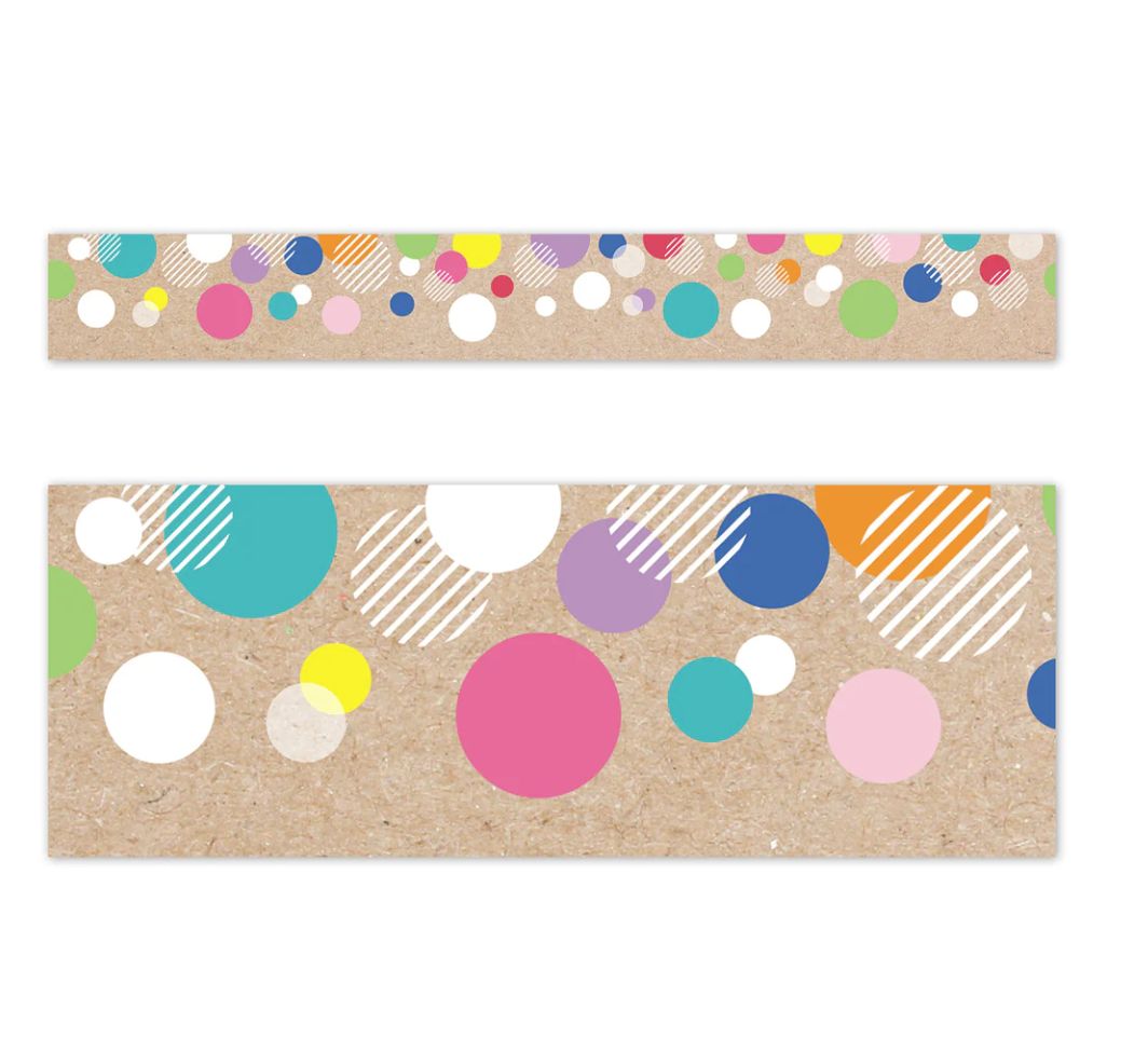 Krafty Pop Colorful Kraft Bubbles EZ Border