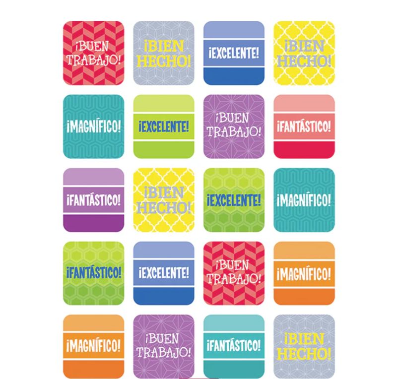 Spanish Rewards Stickers