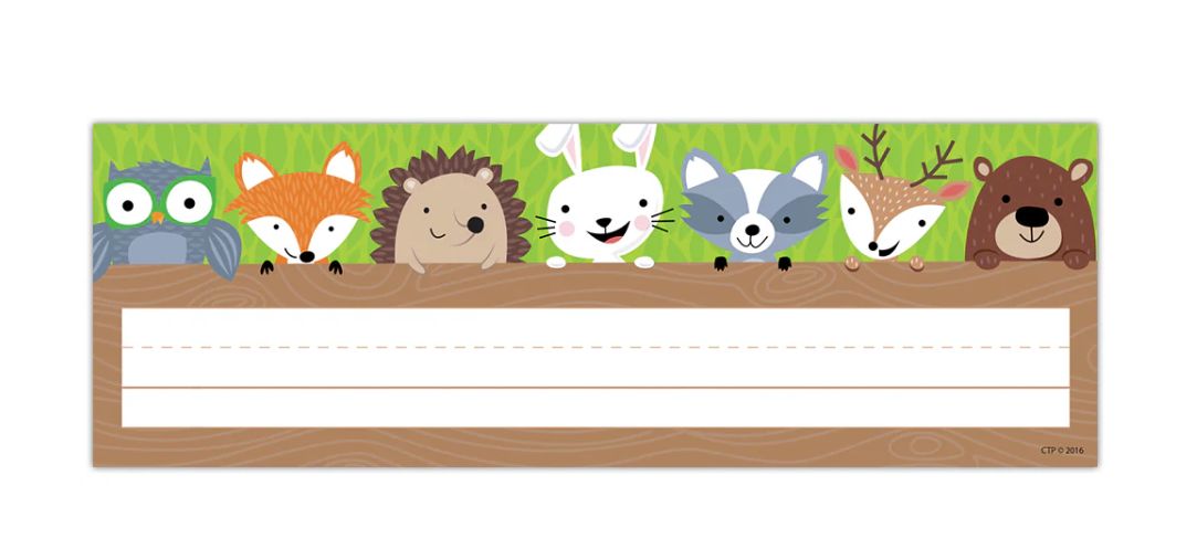 Woodland Friends Name Plates