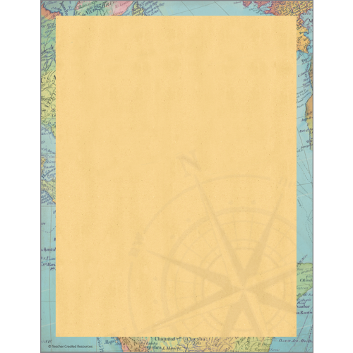 Travel The Map Computer Paper