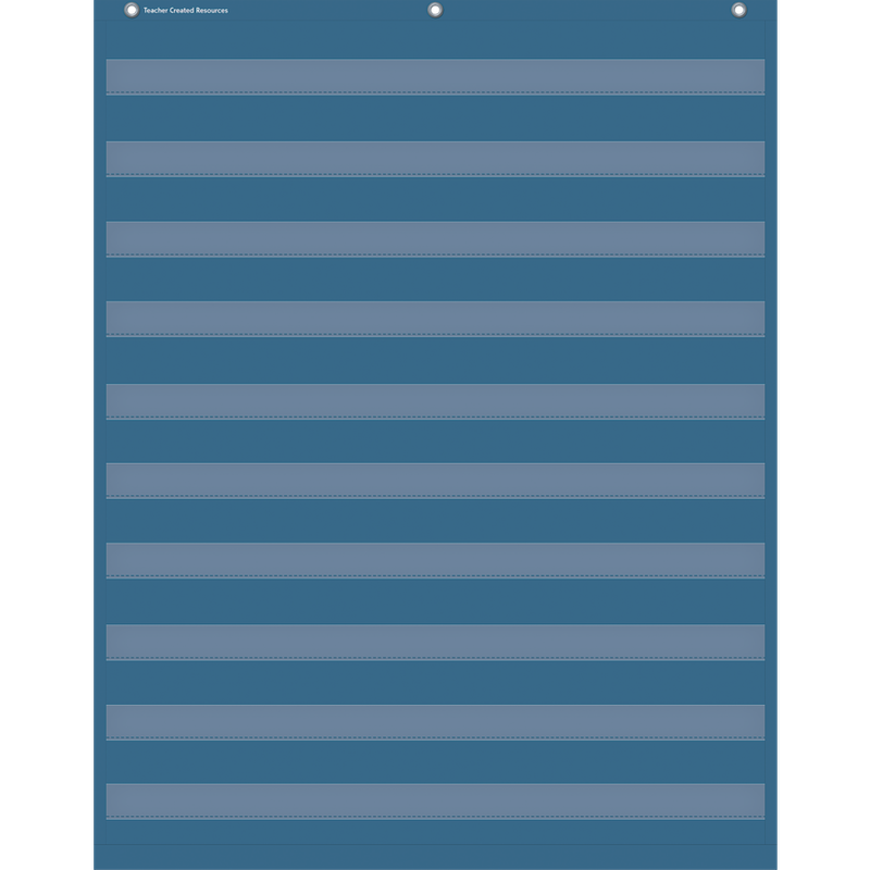 Slate Blue 10 Pocket Chart