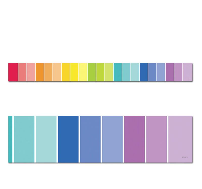 Rainbow Paint Chip EZ Border