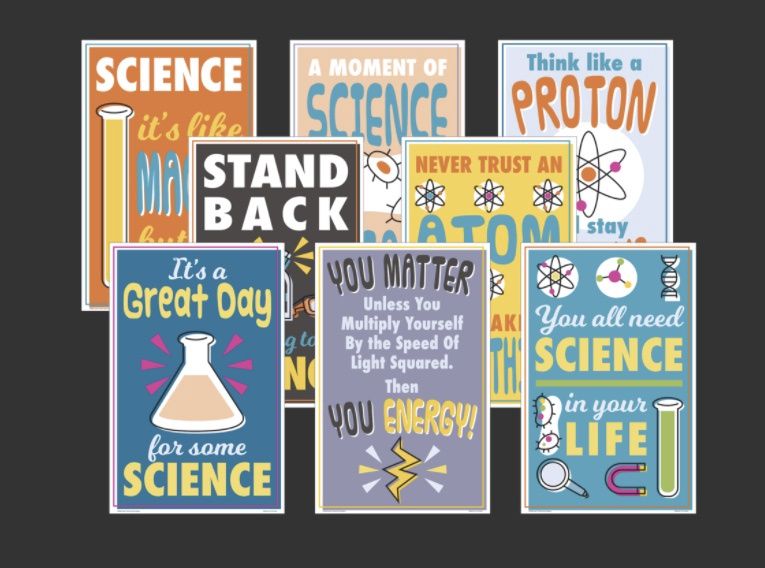 Science Fun Charts Bulletin Board Set