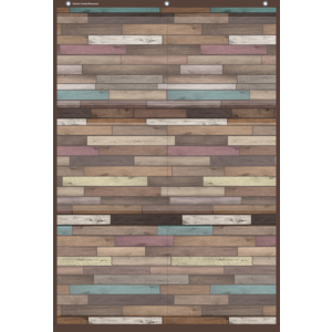Reclaimed Wood Large 6 Pocket Chart