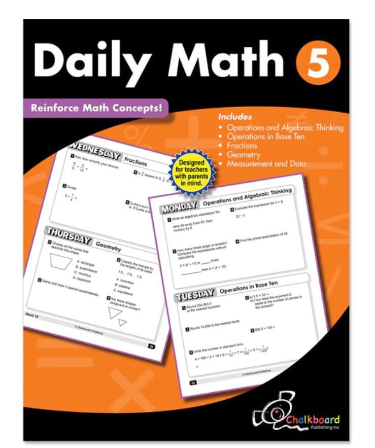 Daily Math Workbook, Grade 5