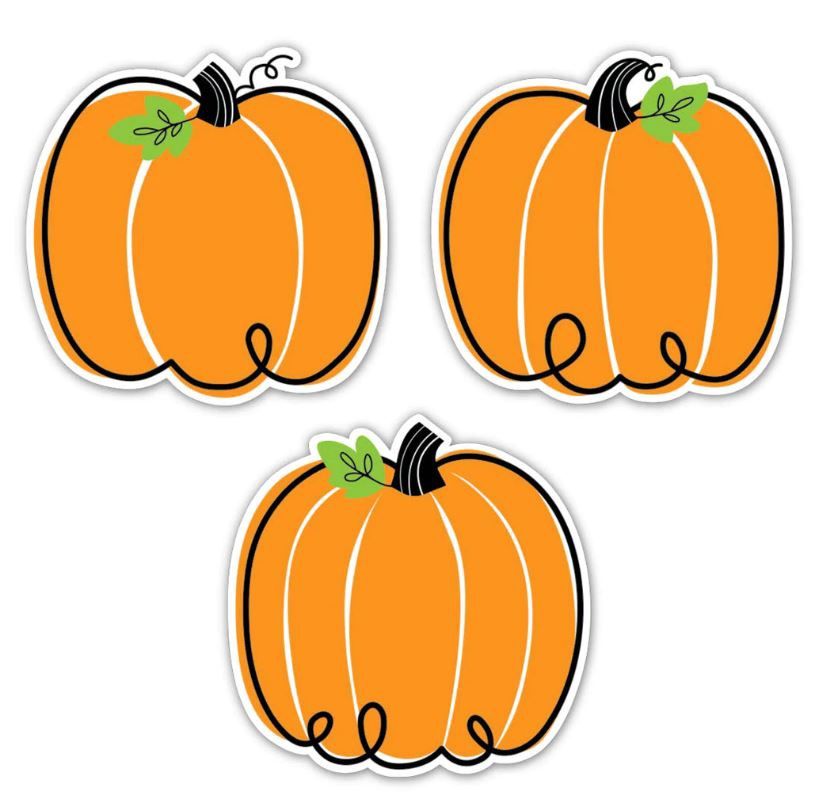Doodle Pumpkin 6&quot; Designer Cut-Outs