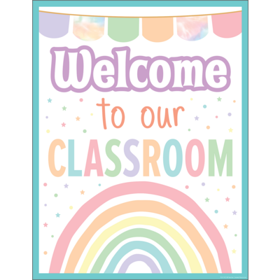 Pastel Pop Welcome To Our Classroom Chart