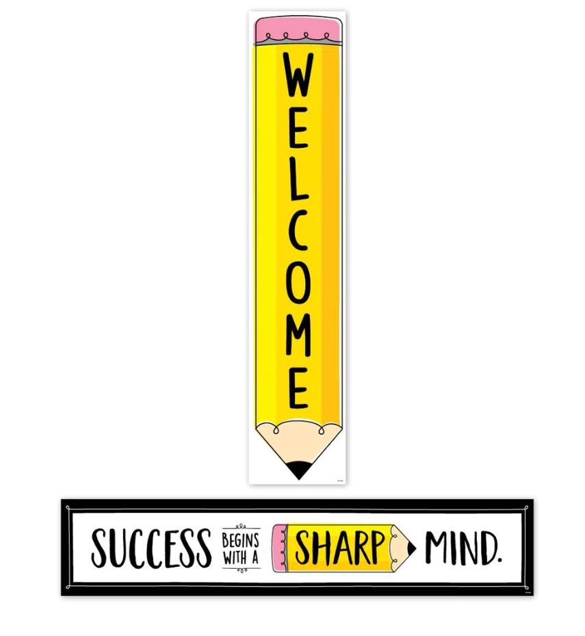 Doodle Pencil Welcome Banner