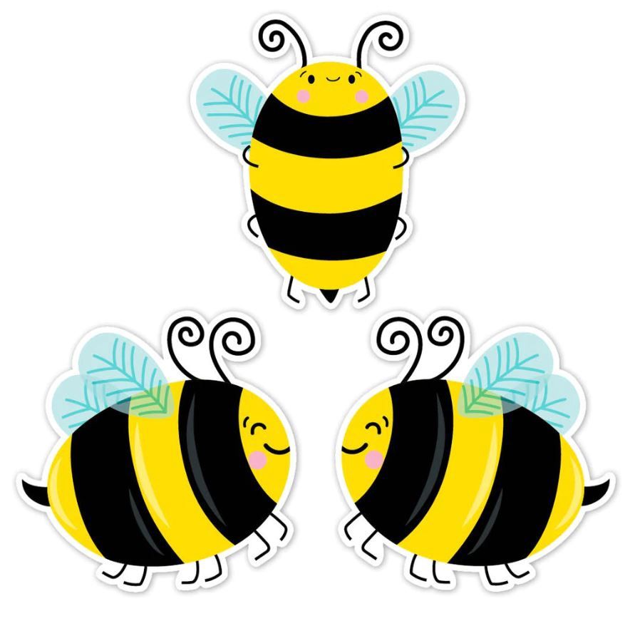 Bees 6&quot; Designer Cut-Outs