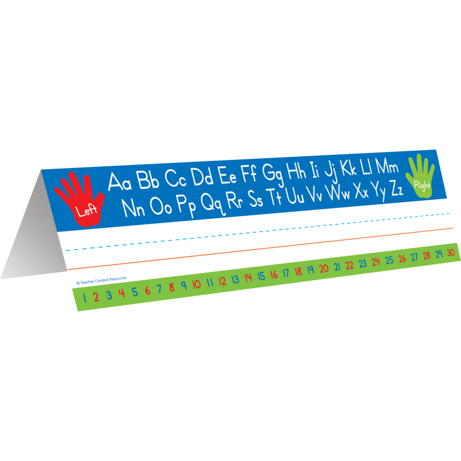 Tented Left Right Alphabet Name Plates