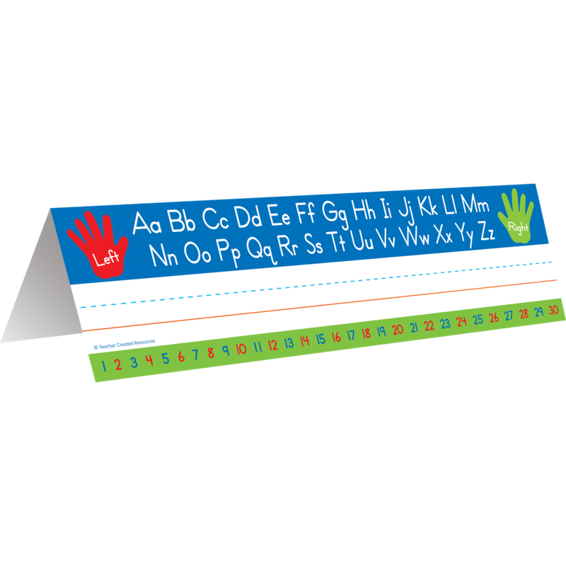 Tented Left Right Alphabet Name Plates