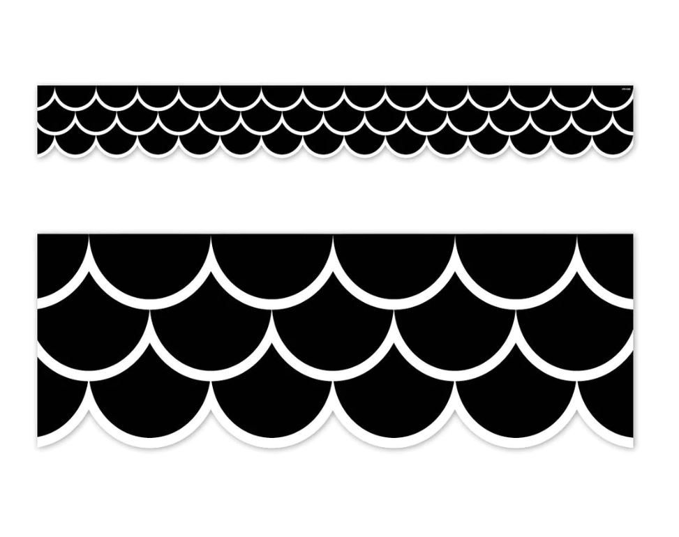 Black Scallops EZ Borders