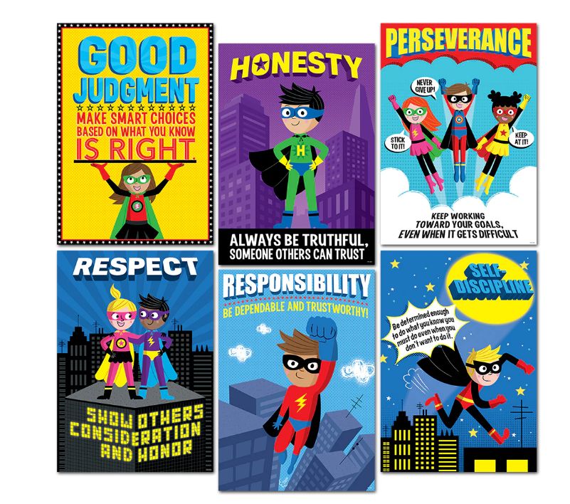 Superhero Character Ed Poster PACK