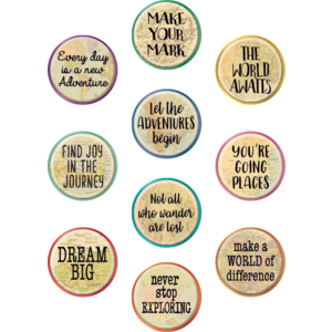Travel the Map Positive Sayings Accents
